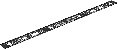 Лоток Zero-Unit NIKOMAX для крепления аксессуаров с крепежом, 47U черный.
