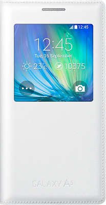 Чехол-книжка Samsung для Samsung Galaxy A500 S-View. белый (EF-CA500BWEGRU)