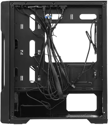 Корпус 1STPLAYER TRILOBITE T3-G, черный, mATX, Без БП (T3-G-BK-4F1)
