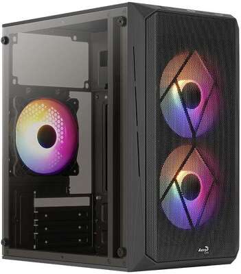 Корпус MiniTower AEROCOOL CS-107-A-BK-V2 black (mATX, без БП, 2xUSB Type-A) (4710562759389)