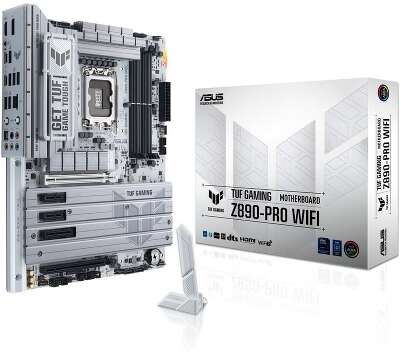 Материнская плата ASUS TUF GAMING Z890-PRO WIFI LGA1851 ATX 4xDDR5 2xPCIEx16 PCIEx4 2xPCIEx1 4xM.2 2xThunderbolt DP HDMI 2.5GLAN Wi-Fi 7