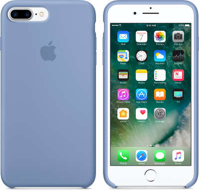 Силиконовый чехол для iPhone 7 Plus/8 Plus Apple Silicone Case, Azure [MQ0M2ZM/A]