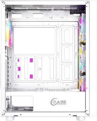 Корпус PowerCase Alisio X4W, белый, ATX, Без БП (CAXW-L4)