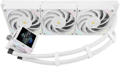 Система водяного охлаждения Thermalright Elite Vision 360 ARGB Soc-AM5/AM4/1200/1700/1851 белый 4-pin 29.4dB Al LCD Ret (E-VISION-360-WH-ARGB)