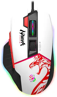 Мышь A4Tech Bloody W95 Max Naraka белый/рисунок оптическая 12000dpi USB 6but