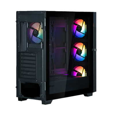 корпус ZALMAN S5 NEO, ATX, BLACK, WINDOW, 2xCOMBO (3.5" or 2.5"), 4x2.5", 1xUSB2.0, 1xUSB3.1, FRONT 3x120mm FRGB, REAR 1x120mm FRGB