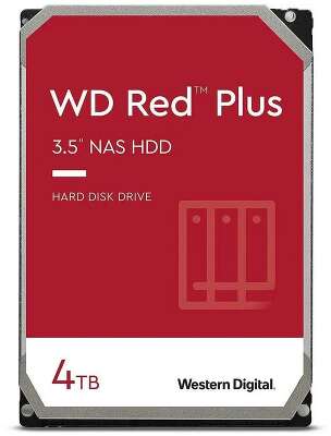 Жесткий диск Western Digital Red Plus WD40EFPX 4TB 3.5" NAS HDD SATA III 