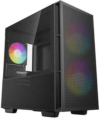 Корпус MiniTower Deepcool CH360 black (mATX, без БП, ARGB, USB Type-A+USB Type-C) (R-CH360-BKAPE3-G-1)