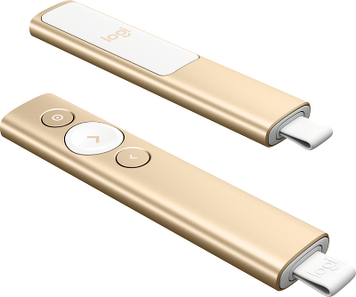 Презентер/ Logitech PRESENTER, SPOTLIGHT GOLD R-R0011