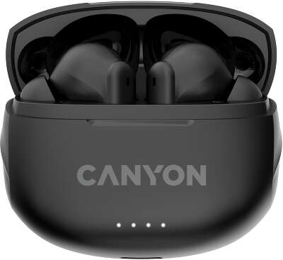 Гарнитура внутриканальные Canyon TWS-8 черный беспроводные bluetooth в ушной раковине (CNS-TWS8B)