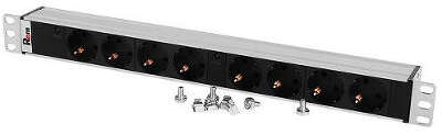 Блок распределения питания Rem IP20 R-32-8S-I-440-K гор.размещ. 8xSchuko базовые 32A клеммная колодка