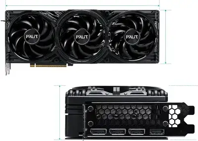 Видеокарта Palit PCI-E 5.0 PA-RTX5080 GAMINGPRO NVIDIA GeForce RTX 5080 16Gb 256bit GDDR7 2295/30000 HDMIx1 DPx3 HDCP Ret