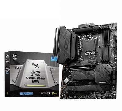 Материнская плата MSI MAG Z790 TOMAHAWK WIFI Z790, LGA1700, 4*DDR5, 2*PCIEx16, 1*PCIEx1, 4*M.2, 3*TypeC, 4*USB3.2Gen2, 6*USB3.2Gen1, 4*USB2.0, 7*SATA3.0, 2.5G, DP, HDMI, ATX, RTL