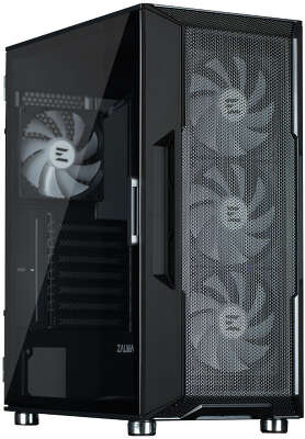 Корпус Zalman i3 NEO ARGB BLACK, черный, ATX, без БП (i3 NEO ARGB BLACK)