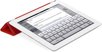 Кожаный чехол Apple Smart Cover для iPad 2/3/4, Red [MD304]