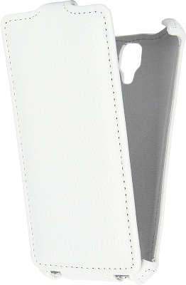 Силиконовая накладка Gecko для Lenovo A1000 прозрачно-глянцевая (белая)