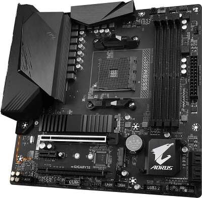 Материнская плата mATX LGAAM4 GIGABYTE B550M AORUS PRO