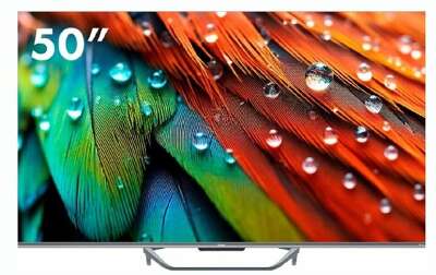50" Телевизор HAIER Smart TV S4, QLED, 4K Ultra HD, серый, СМАРТ ТВ, Android TV[DH1VL5D04RU]