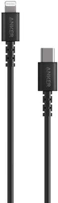 Кабель Anker PowerLine Select USB-C to Lightning Cable, 0.9 м, Black [A8612H11/A8612G11]