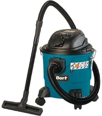 Bort Пылесос для сухой и влажной уборки  BSS-1215-P [93417432] { 1200 Вт, вместимость 15 л, 67 л/сек, 6,2 кг, набор аксессуаров 8 шт }