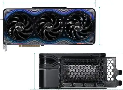 Видеокарта Palit PCI-E 5.0 PA-RTX5080 GAMEROCK NVIDIA GeForce RTX 5080 16Gb 256bit GDDR7 2295/30000 HDMIx1 DPx3 HDCP Ret