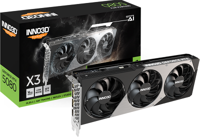 Видеокарта INNO3D RTX 5080 X3//RTX5080, HDMI, DP*3, 16G,D7