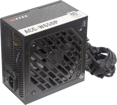 Блок питания Accord ATX 650W ACC-W650P 80+ white (20+4pin) 120mm fan 6xSATA RTL