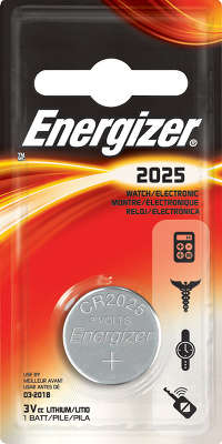 Комплект элементов питания CR2025 Energizer (1 шт в блистере)