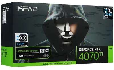 Видеокарта KFA2 NVIDIA nVidia GeForce RTX 4070Ti ST 1-Click OC 12Gb DDR6X PCI-E HDMI, 3DP
