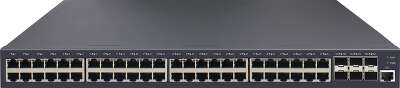 Управляемый коммутатор L3 Stack NIKOMAX 48 BASE-T 1000Mb/s портов, 6 10G SFP+, 1 Console. 1U 19