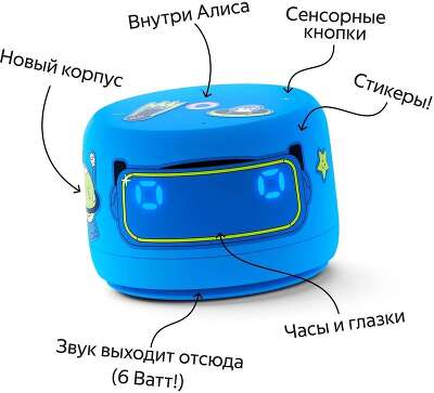 Яндекс Станция Лайт 2 с Алисой на YaGPT, синий