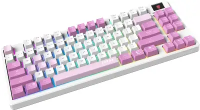 Клавиатура беспроводная Keyboard MSI FORGE GK600 TKL, Wireless, Mechanical Linear Switches, RGB LED, 4000mA/h, Violet