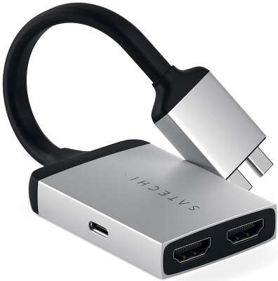 Адаптер Satechi USB-C Dual HDMI Adapter, Silver [ST-TCDHAS]