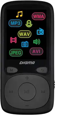 Плеер Hi-Fi Flash Digma B4 8Gb черный/1.8"/FM/microSDHC