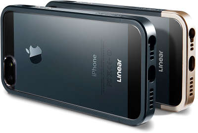 Чехол-бампер Spigen SGP Liner Crystal Metal для iPhone 5/5S, Metal Slate [SGP10044]