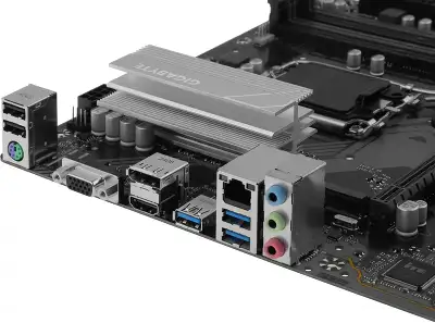 Материнская плата Gigabyte B760M D3HP DDR4 Soc-1700 Intel B760 4xDDR4 mATX AC`97 8ch(7.1) GbLAN RAID+VGA+HDMI+DP