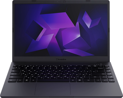 Ноутбук KVADRA NAU LE14U Core i3-1215U 1.2GHz,14,1" FHD (1920x1080) IPS,8Gb DDR4-3200(1), 256Gb SSD,55Wh,1.6kg,1YW,FHD Webcam,WiFi/BT, noOS, Графит, МПТ