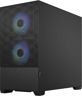 Корпус Fractal Design Pop Mini Air RGB Black TG Clear Tint, черный, mATX, Без БП (FD-C-POR1M-06)