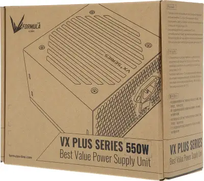 Блок питания Formula ATX 550W AC VX PLUS (20+4pin) 120mm fan 3xSATA RTL