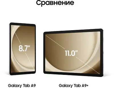 Планшет Samsung Galaxy Tab A9, MediaTek Helio G99, 8Gb RAM, 128Gb, WiFi3, серебристый (SM-X110NZSECAU)