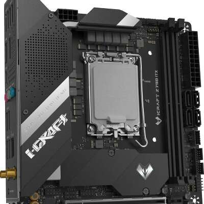 MAXSUN MS-iCraft Z790ITX WIFI V1/V2 (Socket 1700, mini-ITX, 2*DDR5,  HDMI/DP, 4*SATA3, 2*M.2, 1xPCI-E x16 , 4*USB 2.0,  4* USB 3.2 Gen1, 1* Type-C, LAN 1*2.5G, Bluetooth, Wi-Fi 802.11ax, RTL)