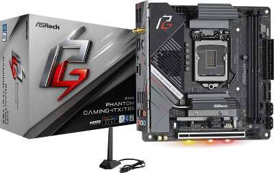 Материнская плата mini-ITX LGA1200 ASRock Z490 PHANTOM GAMING-ITX/TB3