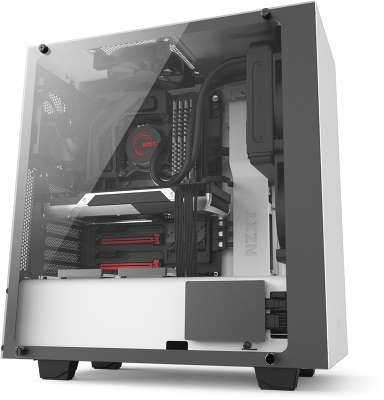 Корпус NZXT S340 ELITE белый, без БП ATX