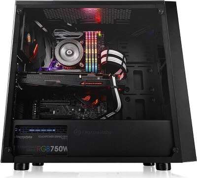 Корпус Thermaltake Versa J22 TG, черный, ATX, Без БП (CA-1L5-00M1WN-00)