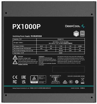 Блок питания 1 кВт ATX Deepcool PX1000P, 120 мм