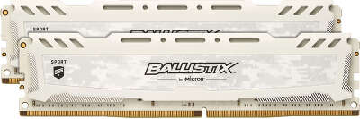 Набор памяти DDR4 DIMM 2x8Gb DDR3200 Crucial Ballistix Sport LT White (BLS2K8G4D32AESCK)