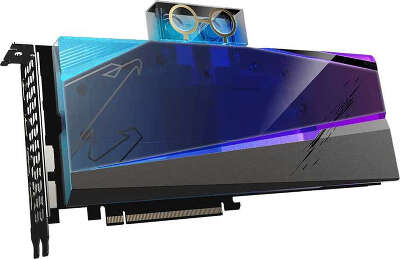 Видеокарта GIGABYTE AMD Radeon RX 6900 XT Aorus Xtreme WATERFORCE WB 16Gb DDR6 PCI-E 2HDMI, 2DP