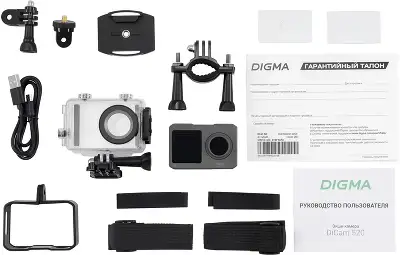 Экшн-камера Digma DiCam 520 серый