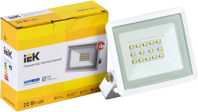Прожектор уличный IEK СДО светодиодный 20Втбелый (LPDO601-20-65-K01)