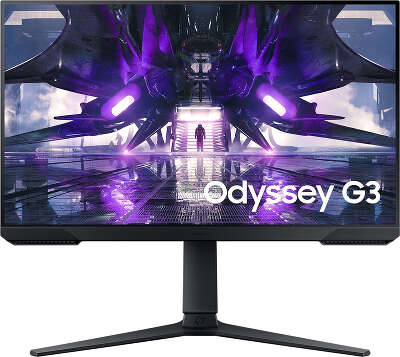 Монитор Samsung 24" Odyssey G3 S24AG320NI черный VA LED 1ms 16:9 HDMI полуматовая HAS Piv 3000:1 250cd 178гр/178гр 1920x1080 165Hz FreeSync Premium DP 4.5кг